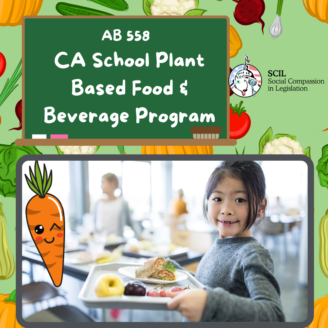 Call to Action for Plant-Based Meals Served in CA Schools!