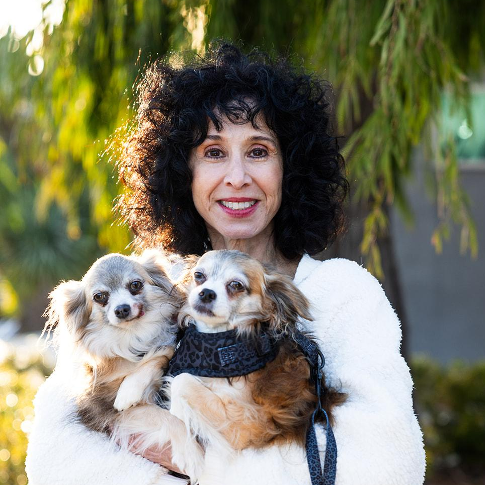 Judie with dogs