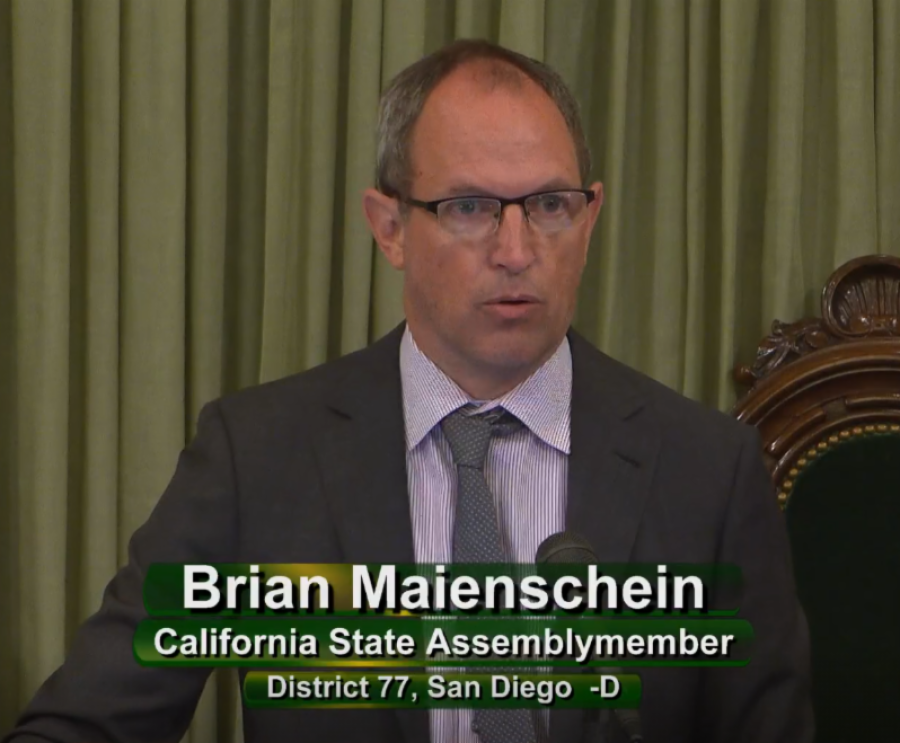 Author of AB 1648, the Animal Evacuation Act, Assemblymember Brian Maienschein.