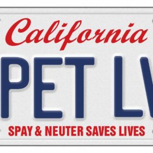 CA Pet Lover Plate